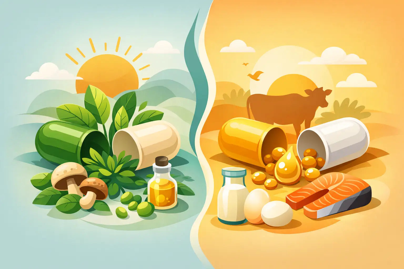 Difference Between Vitamin D2 and D3