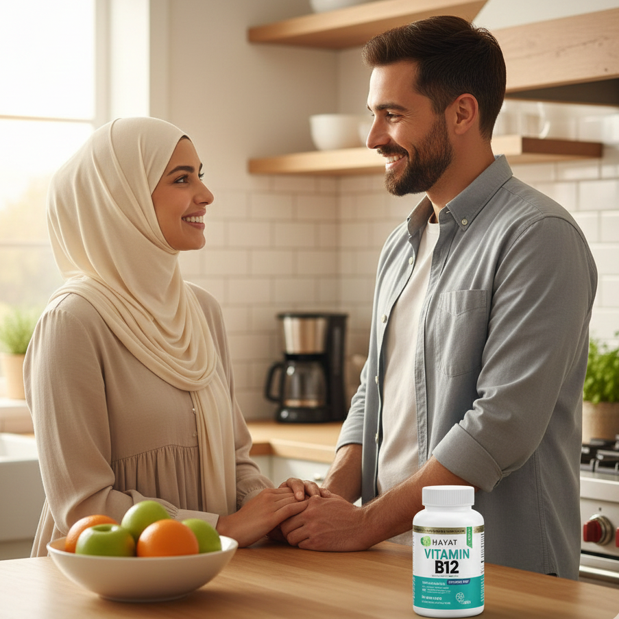 Hayat Vitamins Halal-Certified Vegan Vitamin B12 1000 MCG, Fast Dissolve