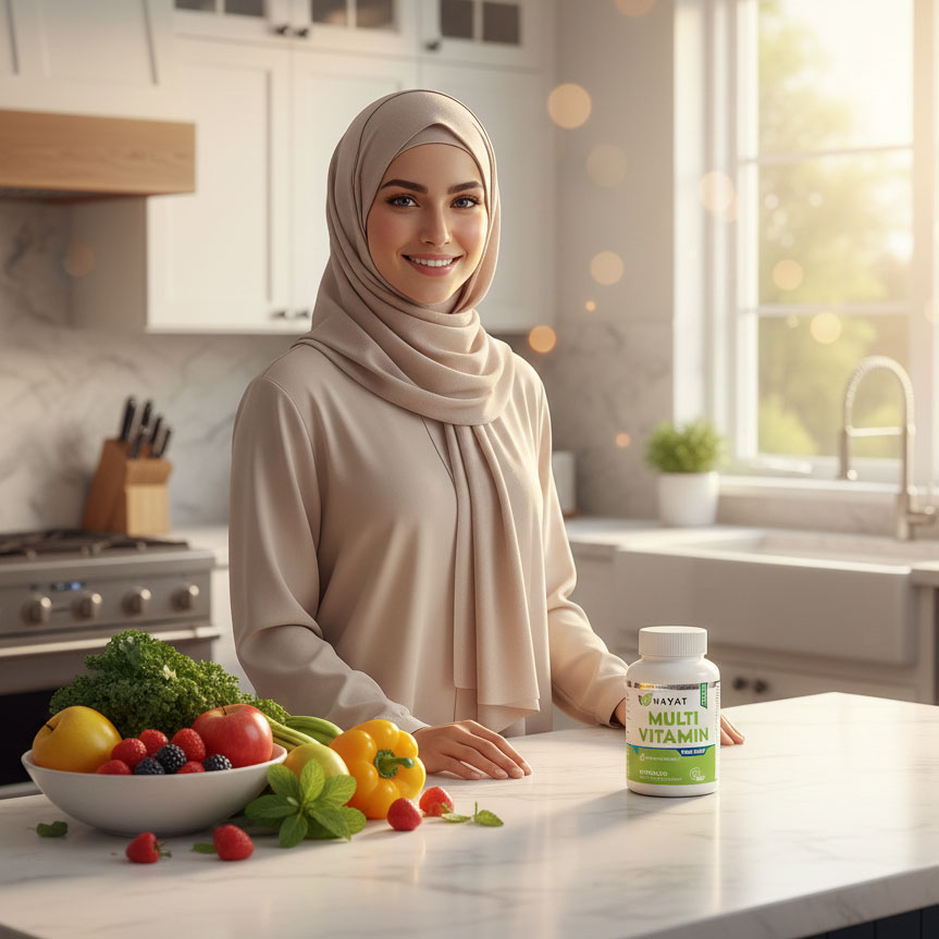Hayat Vitamins Halal-Certified Vegan Multivitamin & Mineral Supplement