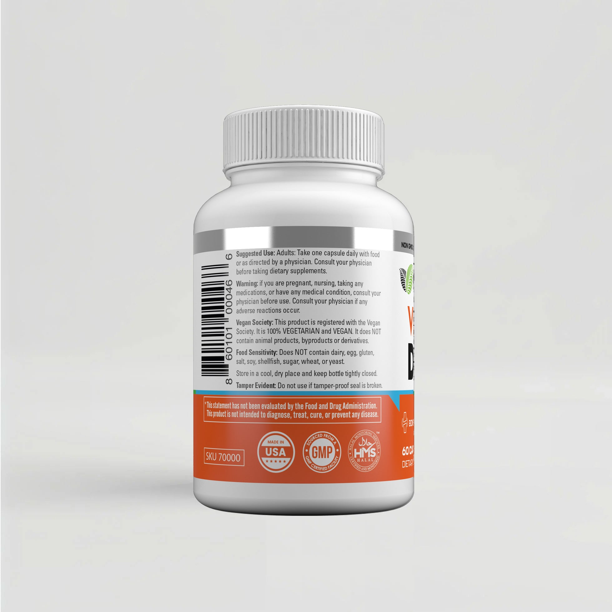 Hayat Vitamins Halal-Certified Vegan Vitamin D3 + K2 (5000IU + 100MCG)