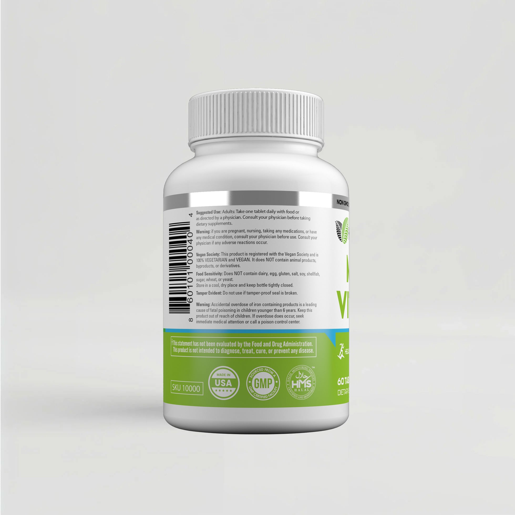 Hayat Vitamins Halal-Certified Vegan Multivitamin & Mineral Supplement