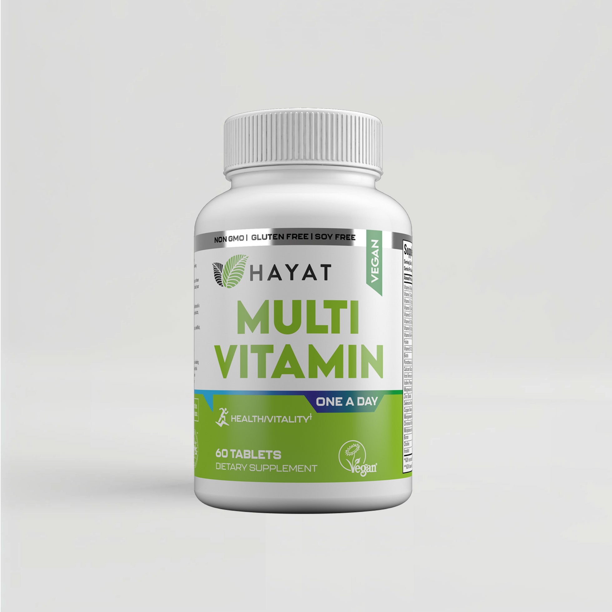 Hayat Vitamins Vegan Natural Multivitamin & Mineral Supplement