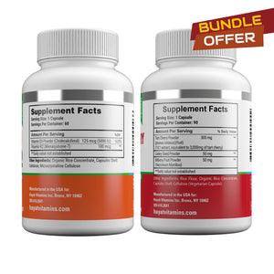 BUNDLE OFFER - Vitamin D3 + K2 (5000IU + 100MCG) + Tart Cherry Extract (3000MG), Certified Halal